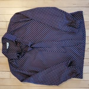 Vintage 70's black, long sleeve tie neck blouse